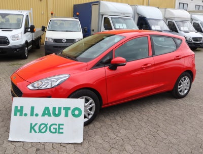 Ford Fiesta 1,0 EcoBoost Trend Van Benzin modelår 2019 Rød km 49000 ABS airbag + moms, fjernb. c.lås