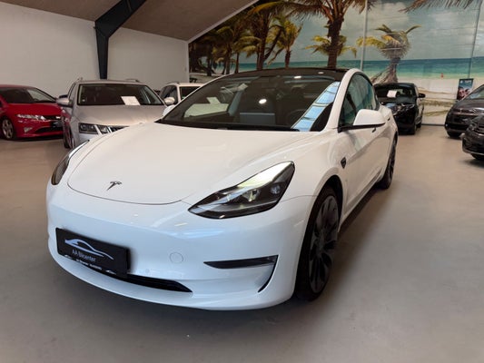Elektrisk Tesla Model 3 Performance AWD El drivmiddel 140000 Km. 2021 Modelår