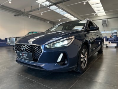 Hyundai i30 1,0 T-GDi Premium Benzin modelår 2017 km 115000 Mørkblåmetal nysynet klimaanlæg ABS airb