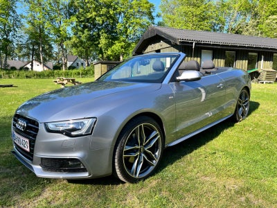 Audi A5 1,8 TFSi 170 S-line Cabriolet Multitr. Benzin aut. Automatgear modelår 2015 km 128000 Gråmet