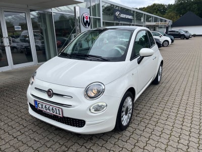 Fiat 500 1,0 Hybrid Lounge+ Benzin modelår 2021 km 30000 Hvid klimaanlæg ABS airbag startspærre serv