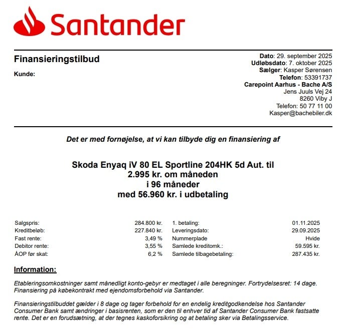 Billede af Skoda Enyaq 80 iV Sportline