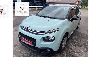 Citroën C3 1,6 BlueHDi 75 Feel+ Diesel modelår 2018 km 99000 Grøn ABS airbag, airc., fuldaut. klima,