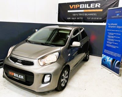 Kia Picanto 1,0 Attraction+ Benzin modelår 2016 km 127000 Gråmetal ABS airbag, Økonomisk& Lækker des