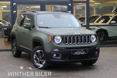 Jeep Renegade 2,0 M-Jet 140 Longitude AWD Van Diesel modelår 2015 Grøn km 161000 startspærre central