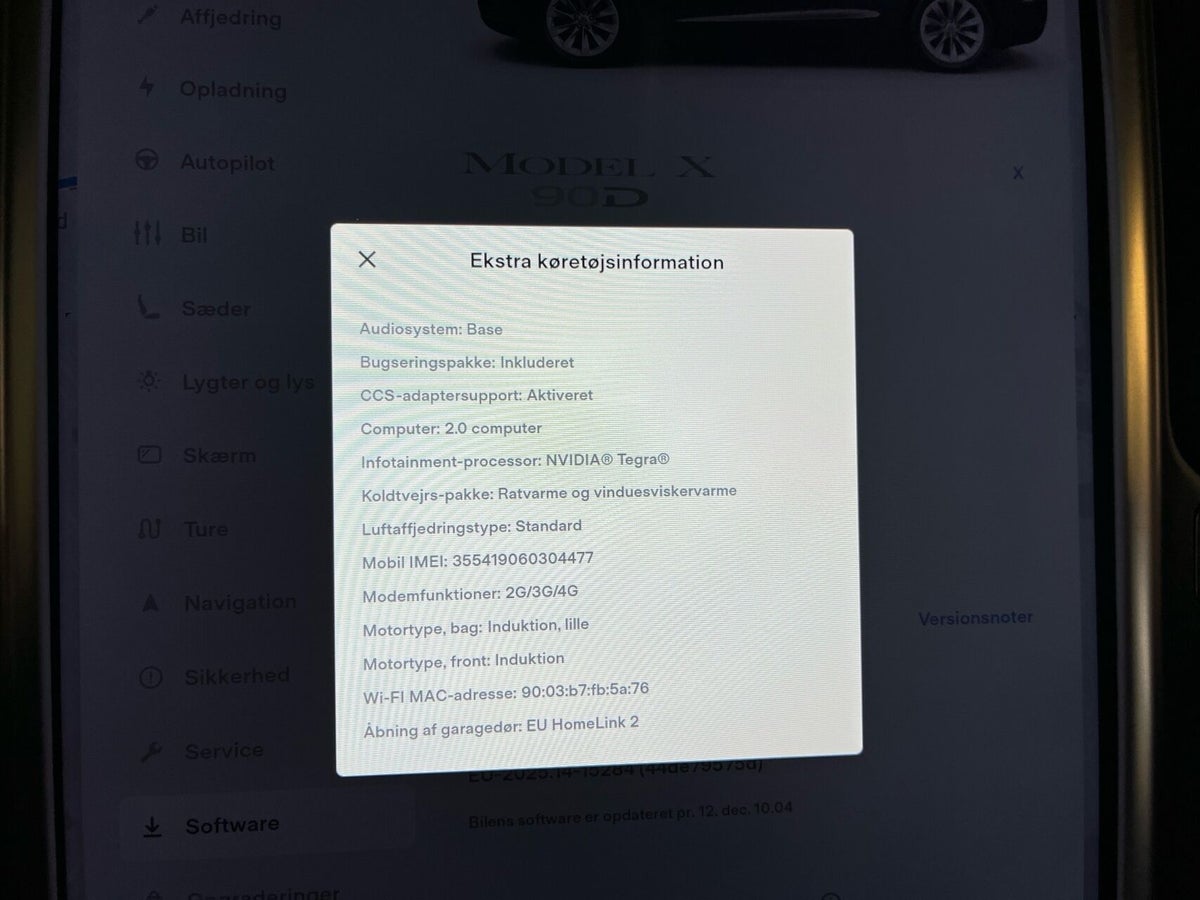 Tesla Model X 90D billede 8