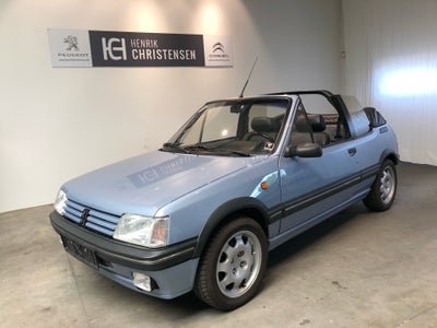 Peugeot 205 1,6 CTi Cabriolet Benzin modelår 1988 km 145000 Blå ABS airbag, Læderindtræk, Læderrat, 