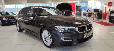 BMW 540i 3,0 M-Sport aut. Benzin aut. Automatgear modelår 2017 km 178000 Sortmetal ABS airbag starts