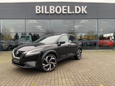 Nissan Qashqai 1,3 mHEV Tekna+ X-tr. Benzin aut. Automatgear modelår 2021 km 77000 Sortmetal klimaan