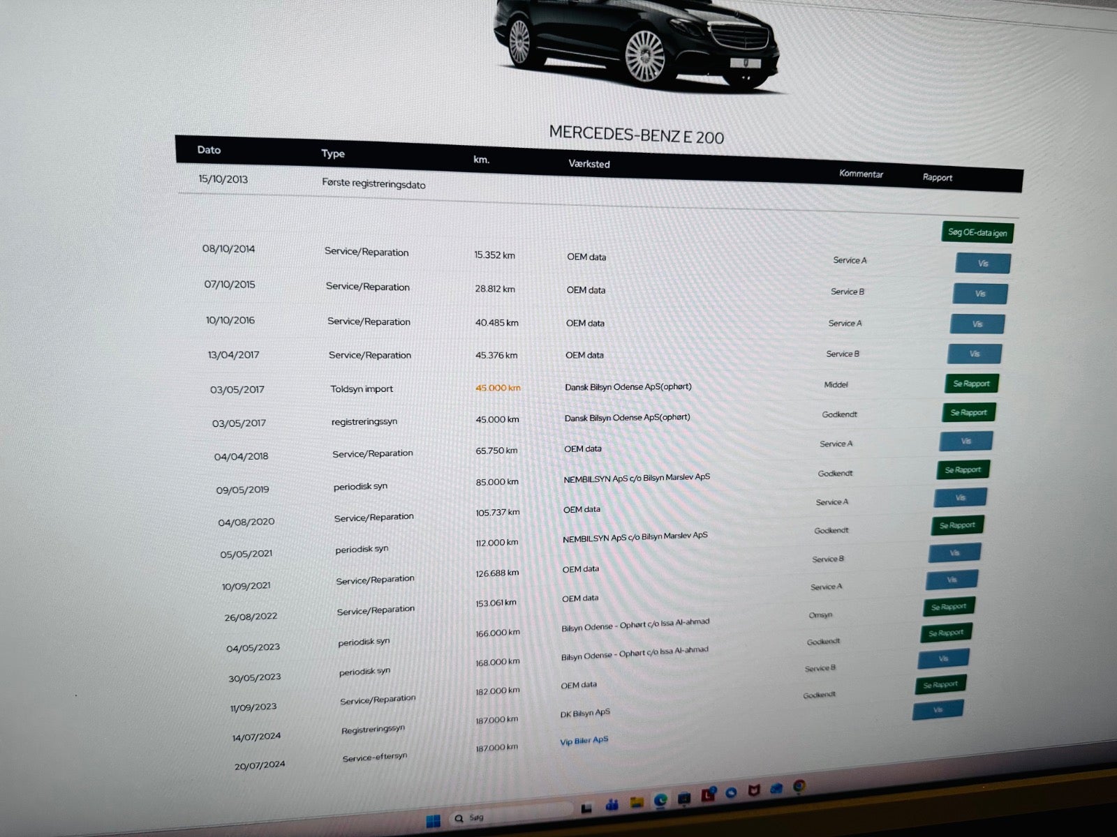 Billede af Mercedes E200 2,2 CDi Avantgarde aut.