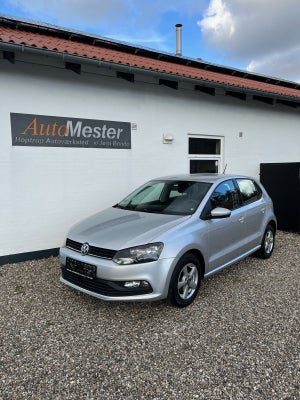 VW Polo 1,0 Trendline BMT Benzin modelår 2015 km 85000 Sølvmetal træk nysynet ABS airbag centrallås,