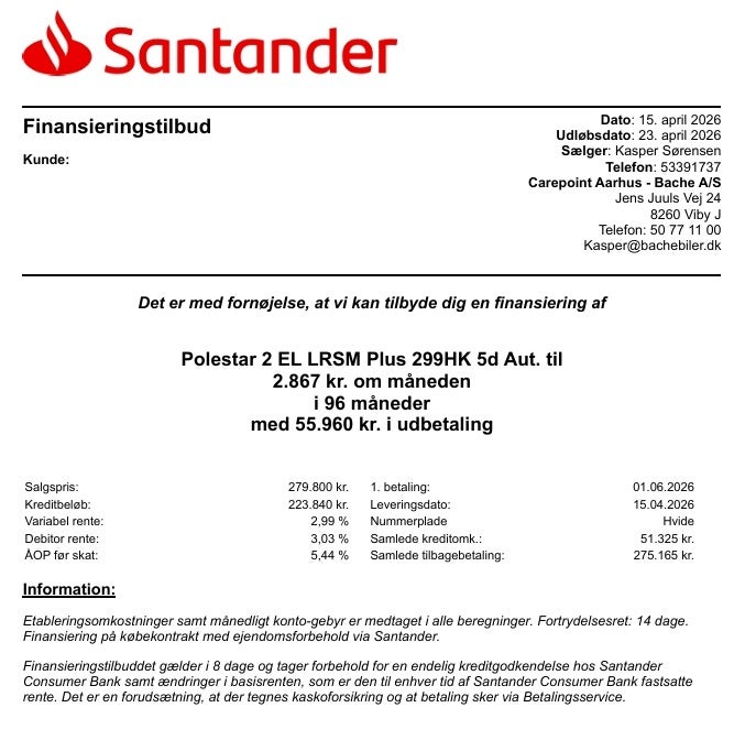 Billede af Polestar 2  Long Range