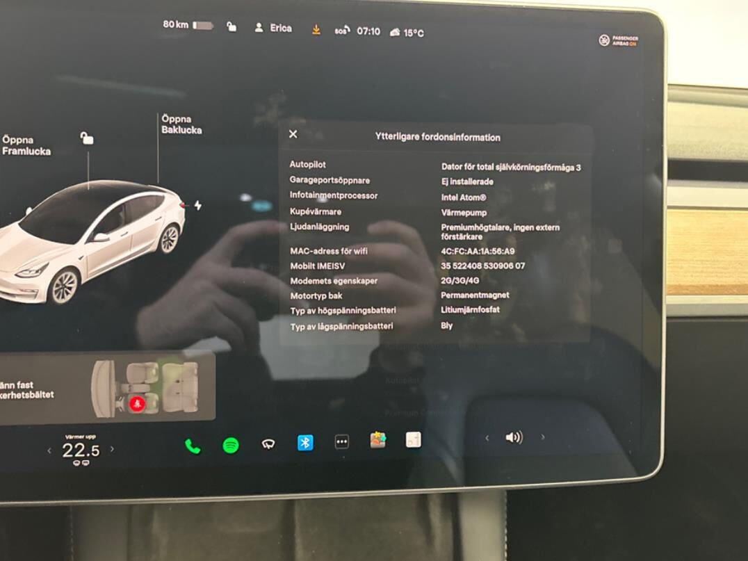 Tesla Model 3 Standard Range+ RWD billede 6