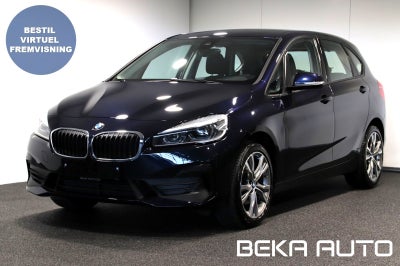 BMW 218d 2,0 Active Tourer Advantage aut. Diesel aut. Automatgear modelår 2019 km 77000 Blåmetal træ