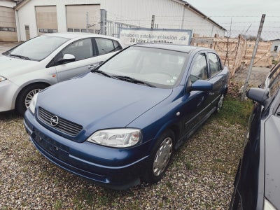 Opel Astra 1,6 Comfort Benzin modelår 2002 km 86000 Blåmetal ABS airbag centrallås startspærre servo