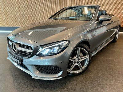 Mercedes C200 2,0 AMG Line Cabriolet aut. Benzin aut. Automatgear modelår 2017 km 100000 Gråmetal AB