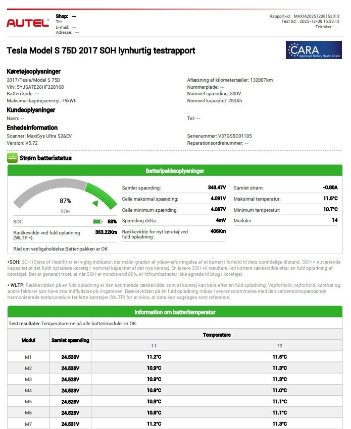 Billede af Tesla Model S  75D