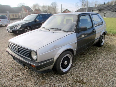 VW Golf II 1,8 CL Benzin modelår 1986 km 162000 Sølvmetal servostyring, 15"  Lenso alufælge, aut., s
