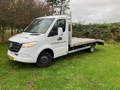 Mercedes Sprinter 516, årg. 2020, km 70000, Hvid, Autotransporter 4, 8 Meter langt Alulad! Spil til 