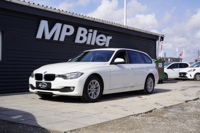 BMW 320d 2,0 Touring Diesel modelår 2015 km 187000 Hvid træk nysynet ABS airbag startspærre servosty