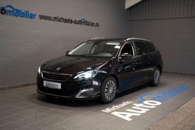 Peugeot 308 1,6 BlueHDi 120 Allure SW EAT6 Diesel aut. Automatgear modelår 2015 km 175000 Sort træk 