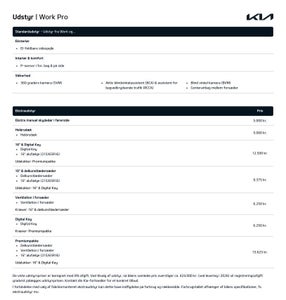 Kia PV5 Standard Range Work