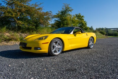 Corvette C6 6,2 Convertible Benzin modelår 2009 km 67700 Gul ABS airbag, uden afgift, aut.

Denne bi
