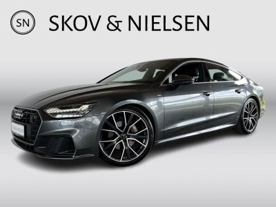 Audi A7 45 TFSi S-line Sportback S-tr. Benzin aut. Automatgear modelår 2020 km 105000 Koksmetal klim
