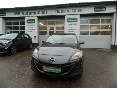 Mazda 3 2,0 Premium Tech Benzin modelår 2010 km 207000 Gråmetal ABS airbag startspærre servostyring,