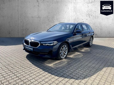 BMW 530e 2,0 Touring Sport Line aut. Benzin aut. Automatgear modelår 2021 km 29000 Blåmetal træk kli