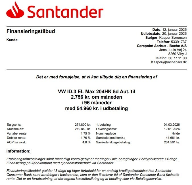 Billede af VW ID.3 77 Max