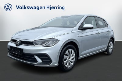 VW Polo 1,0 TSi 95 Life Benzin modelår 2023 km 7600 Sølvmetal klimaanlæg ABS airbag, fuld led forlyg