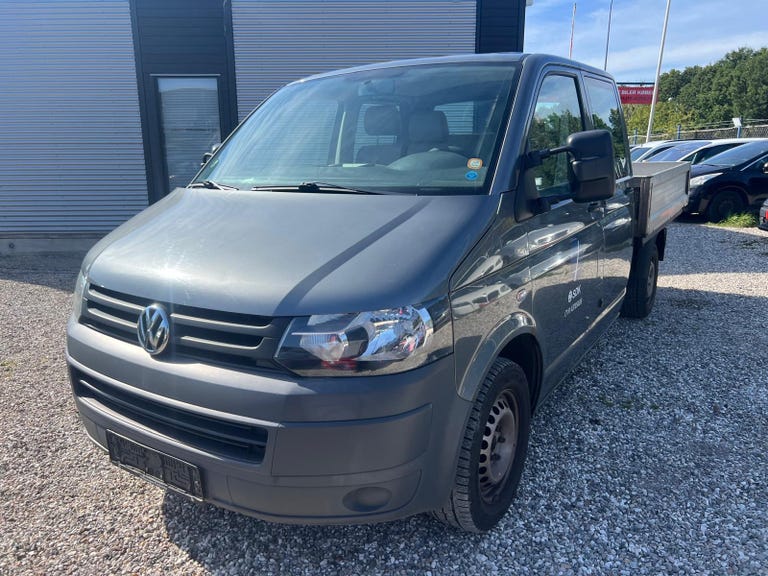 VW Transporter TDi 140 Db.Kab Mandskabsvogn m/lad