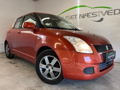 Suzuki Swift 1,3 GLS Benzin modelår 2007 km 158000 Rødmetal nysynet ABS airbag centrallås startspærr