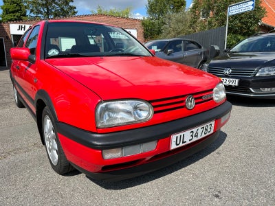 VW Golf III 2,0 GTi Edition Benzin modelår 1997 km 214000 Rød træk nysynet ABS airbag centrallås ser