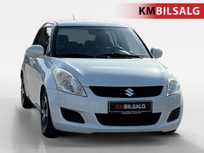 Suzuki Swift 1,2 GL ECO+ Aircon Benzin modelår 2011 km 50000 Perlemorshvid nysynet ABS airbag centra