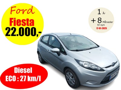 Ford Fiesta 1,6 TDCi 90 ECO Diesel modelår 2010 km 235000 ABS airbag alarm centrallås, 🔑starter og 