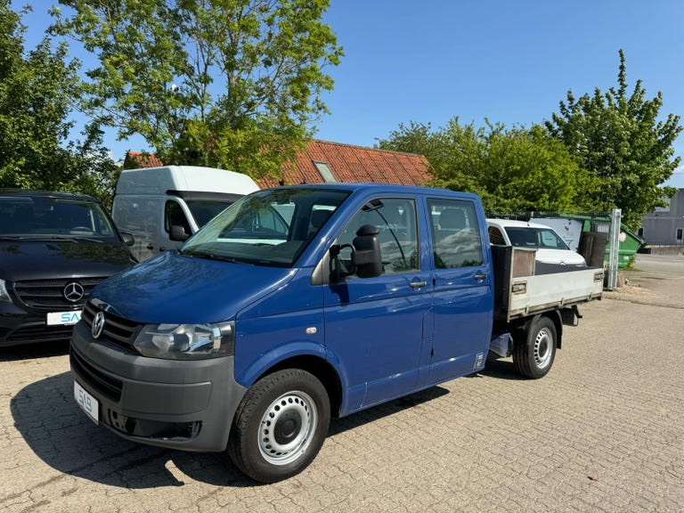 VW Transporter TDi 140 Db.Kab Mandskabsvogn m/lad