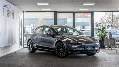 Tesla Model 3  Performance AWD El 4x4 4x4 aut. Automatgear modelår 2022 km 47367 Koksmetal nysynet A