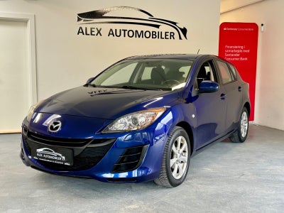 Mazda 3 1,6 Advance Benzin modelår 2010 km 81000 Blåmetal nysynet ABS airbag startspærre servostyrin