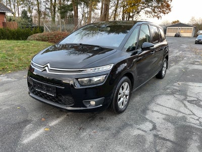 Citroën Grand C4 Picasso 1,6 e-HDi 115 Exclusive 7prs Diesel modelår 2014 km 266000 Sort klimaanlæg 