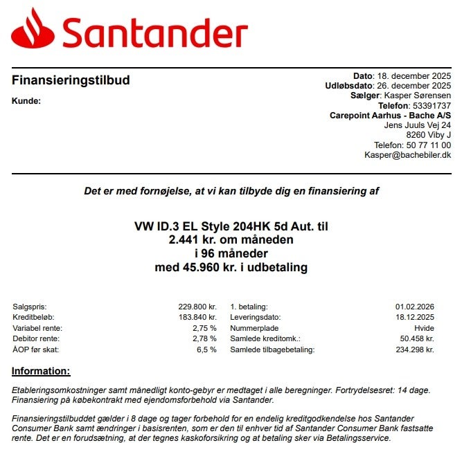 Billede af VW ID.3 58 Style