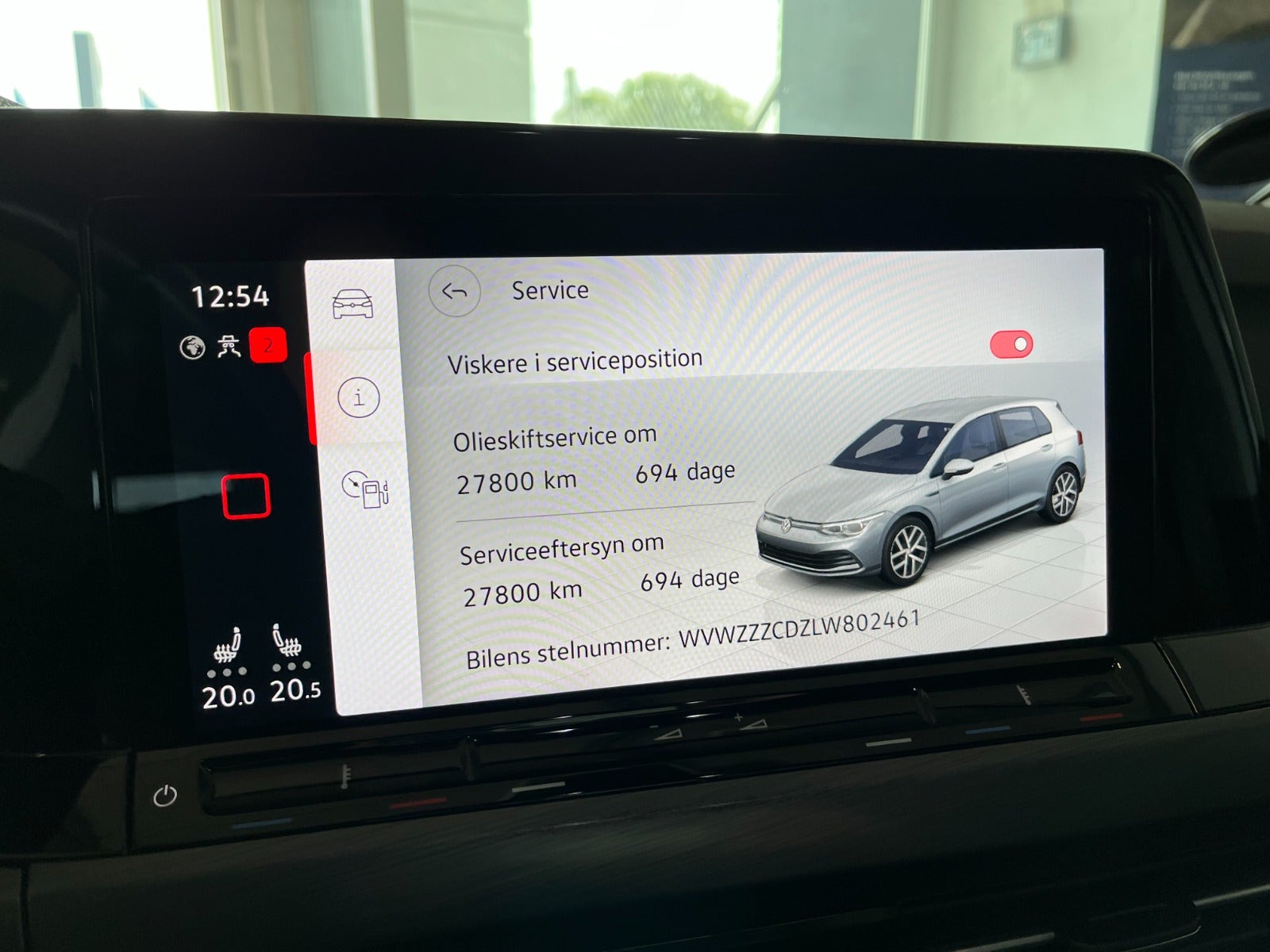 Billede af VW Golf VIII 1,5 eTSi 150 Style DSG