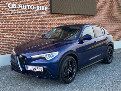 Alfa Romeo Stelvio 2,2 JTD 190 Super aut. Diesel aut. Automatgear modelår 2020 km 90000 Mørkblåmetal