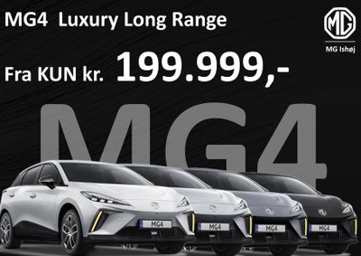 MG MG4 Luxury 199.999 kr. Inkl. moms