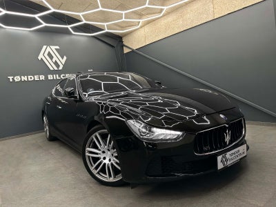 Maserati Ghibli 3,0 D aut. Diesel aut. Automatgear modelår 2014 km 155000 Sort nysynet klimaanlæg AB