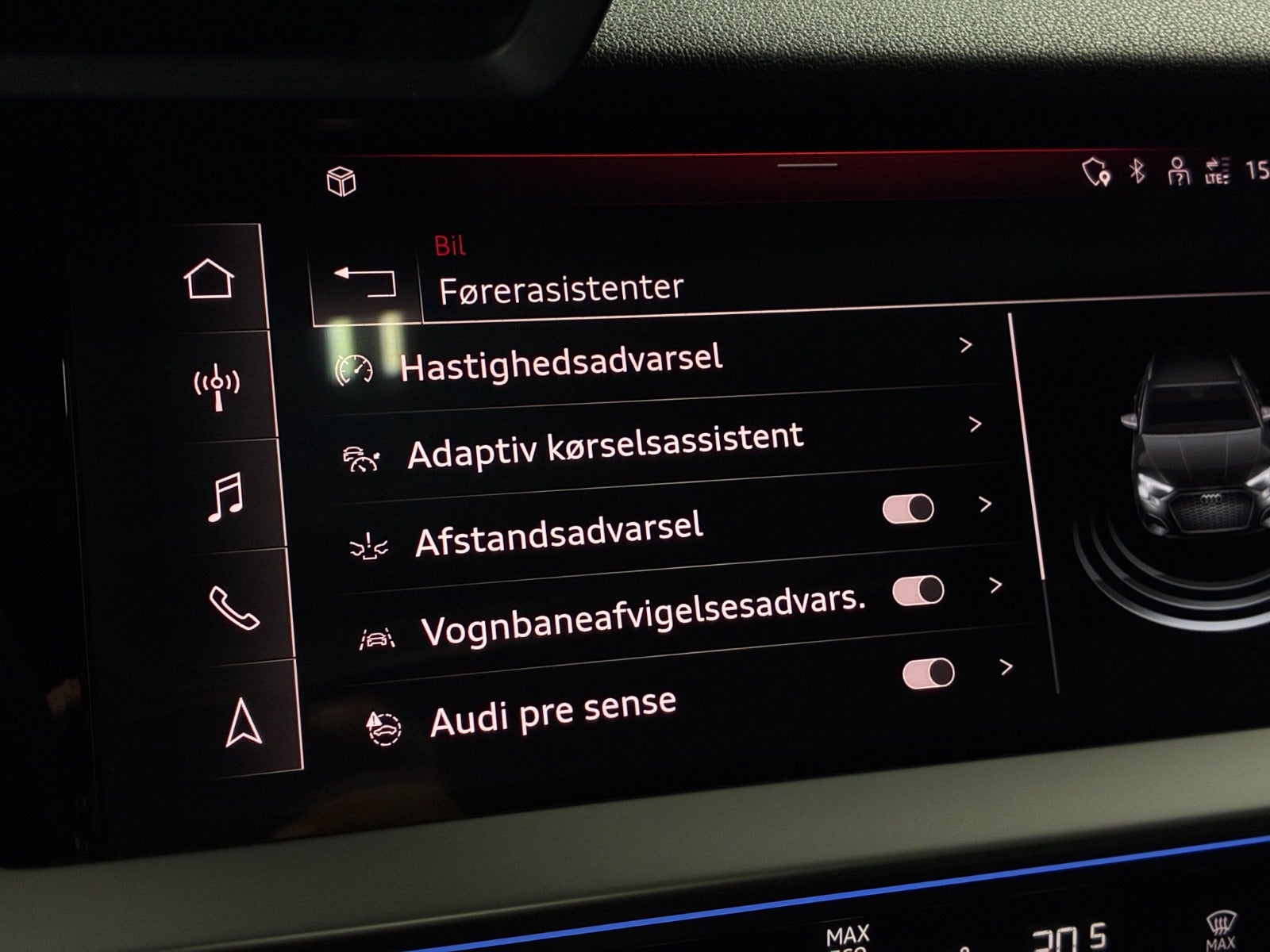 Billede af Audi A3 40 TFSi e Prestige Sportback S-tr.
