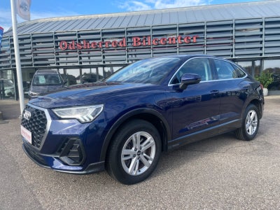 Audi Q3 45 TFSi e Attitude+ Sportback S-tr. Benzin aut. Automatgear modelår 2021 km 43000 Blåmetal A