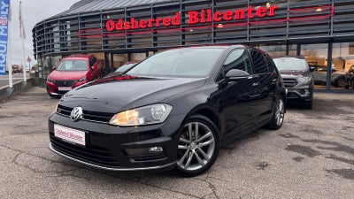 VW Golf VII 2,0 TDi 150 R-line DSG BMT Diesel aut. Automatgear modelår 2016 km 166000 Sortmetal klim