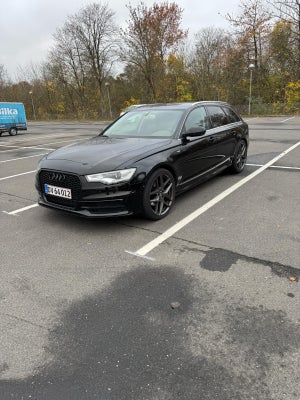 Audi A6 3,0 TDi 204 S-line Avant Multitr. Diesel aut. Automatgear modelår 2014 km 289000 Sort træk k